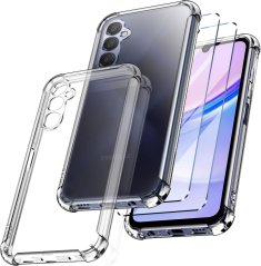 Ochranný kryt + 1x ochranné sklo na Samsung Galaxy A15 - Nekompletné