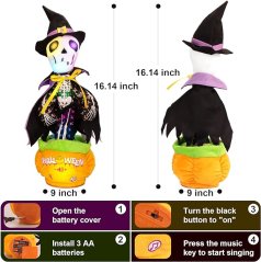 Halloweenská tančící hračka s hudbou
