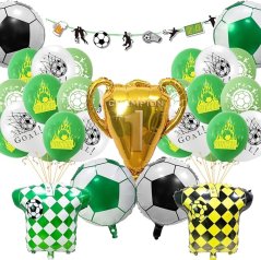 Dekoratívna sada balónikov s dekoráciami na párty fotbal