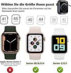 Pouzdro s ochranou obrazovky Apple Watch Series 6/5/4/SE 40mm - 6 ks
