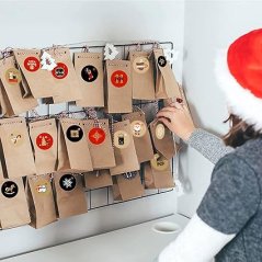 Sada samolepek na adventní kalendáře 8 listů