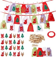 Adventní kalendář k naplnění - závěsný