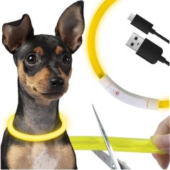 LED Svítící obojek pro psy - nastavitelný