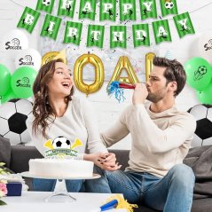 Dekorativní sada balónků s dekoracemi na party fotbal