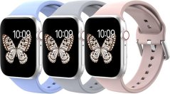 Silikonový řemínek kompatibilní s Apple Watch 3 ks