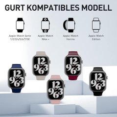Silikonový řemínek kompatibilní s Apple Watch 2 ks