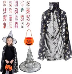 Halloweenský kostým + 20 samolepek