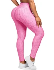 Dámské Push Up legíny - vel. XL, růžové