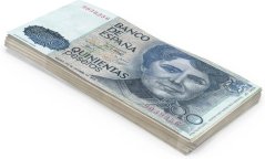 Herní bankovky 500 španělských peset – 100 ks