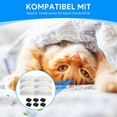 Náhradné filtre do napájacej fontánky WF20/CF20 pre mačky a psy - 12 ks - Poškodená krabica