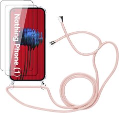 Ochranný kryt so šnúrkou a 2x ochranné sklo na Nothing Phone (1)