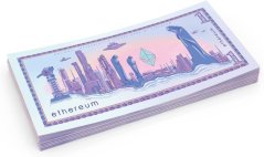 Herní bankovky 1 Ethereum – 100 ks