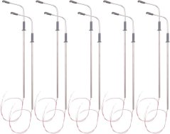 Pouliční lampa 1:100 - Ocel, Led, 10ks