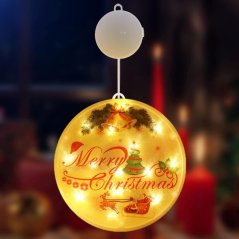 LED vánoční závěsná ozdoba (Merry Christmas) - Poškozená krabice