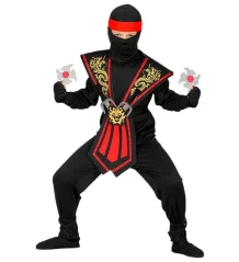 Kostým Ninja + doplnky 9 ks