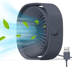 USB stolní 360° ventilátor se 3 rychlostmi - více barev