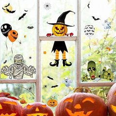 Halloweenské samolepky na okno - 8 listů