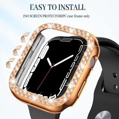 Trblietavý diamantový obal pre Apple Watch Series 7