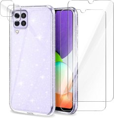 Ochranný kryt a 2+2x ochranné sklá na displej a fotoaparát pre Samsung Galaxy A22 4G