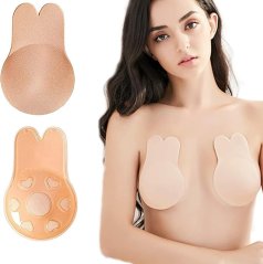 Samodržící silikonová push-up podprsenka bez ramínek