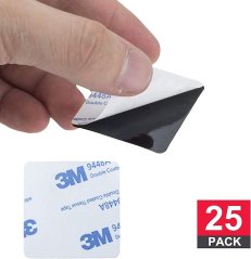 Oboustranné montážní čtverce - 25 ks