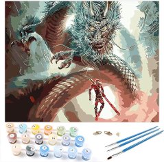 Malování podle čísel 40 x 50 cm bez rámu - Poškozená krabice