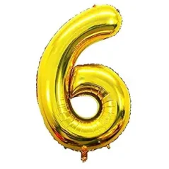 Balónek číslice 6.