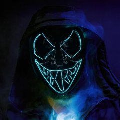 Děsivá LED světelná maska