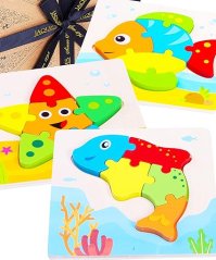Dřevěné puzzle pro děti