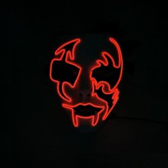 Děsivá LED světelná maska