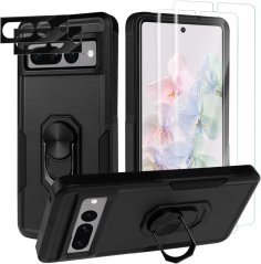 Ochranné púzdro, 2x ochranná fólia na displej, 2x ochranné sklo na fotoaparát pre Google Pixel 7 Pro 5G