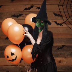 Halloweenská maska Čarodějnice