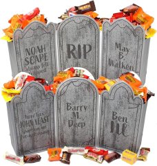 Halloweenské papierové vrecká na sladkosti - 72 ks