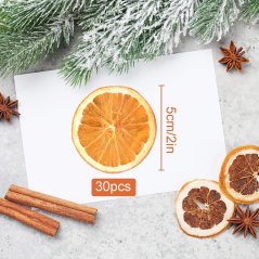 Sušené pomerančové plátky na dekoraci – 30 ks