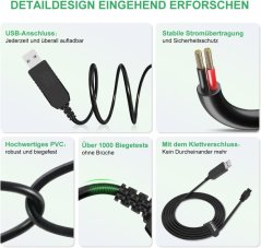 Nabíjecí USB kabel pro aku nůžky Gardena AkkuCut Li (9850–9852) - 100 cm - Poškozená krabice