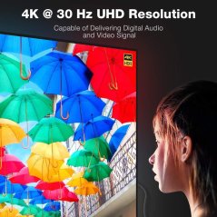 DisplayPort na HDMI opletený kabel 1,8m