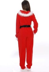 Dámský overal / Vánoční kostým - Santa Claus vel. XXL