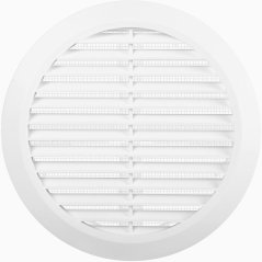 Kulatá ventilační mřížka 100–150 mm se sítí