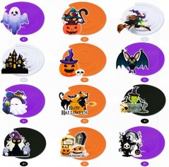 Halloweenské špirálové dekorácie