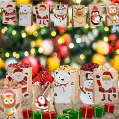 Adventní kalendář k naplnění - závěsný