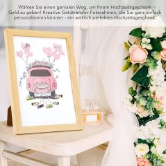 Fotorámeček na peníze - Novomanželé
