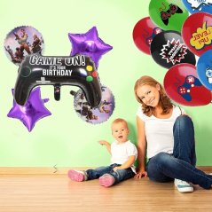 Narozeninová sada balónků - Game párty