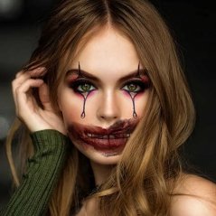 Halloween Tetování Ústa 10 ks