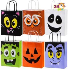24 ks halloweenskych tašiek