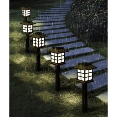 Solární zahradní lampa - 6 ks