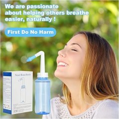 Izotonická láhev 300 ml + 40 sáčků se solí na proplach nosu