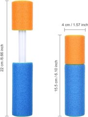 Vodná pištoľ penová 6 ks 22cm