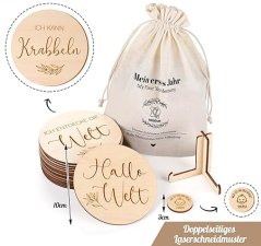 Detské míľnikové kartičky - Nemecký jazyk