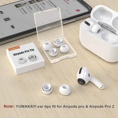 Náhradní silikonové špunty na sluchátka Airpods - 3 páry (malé)