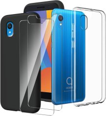 Ochranné kryty a ochranné sklá 2+2 ks na Alcatel 1 2019/2021 - Poškodená krabica